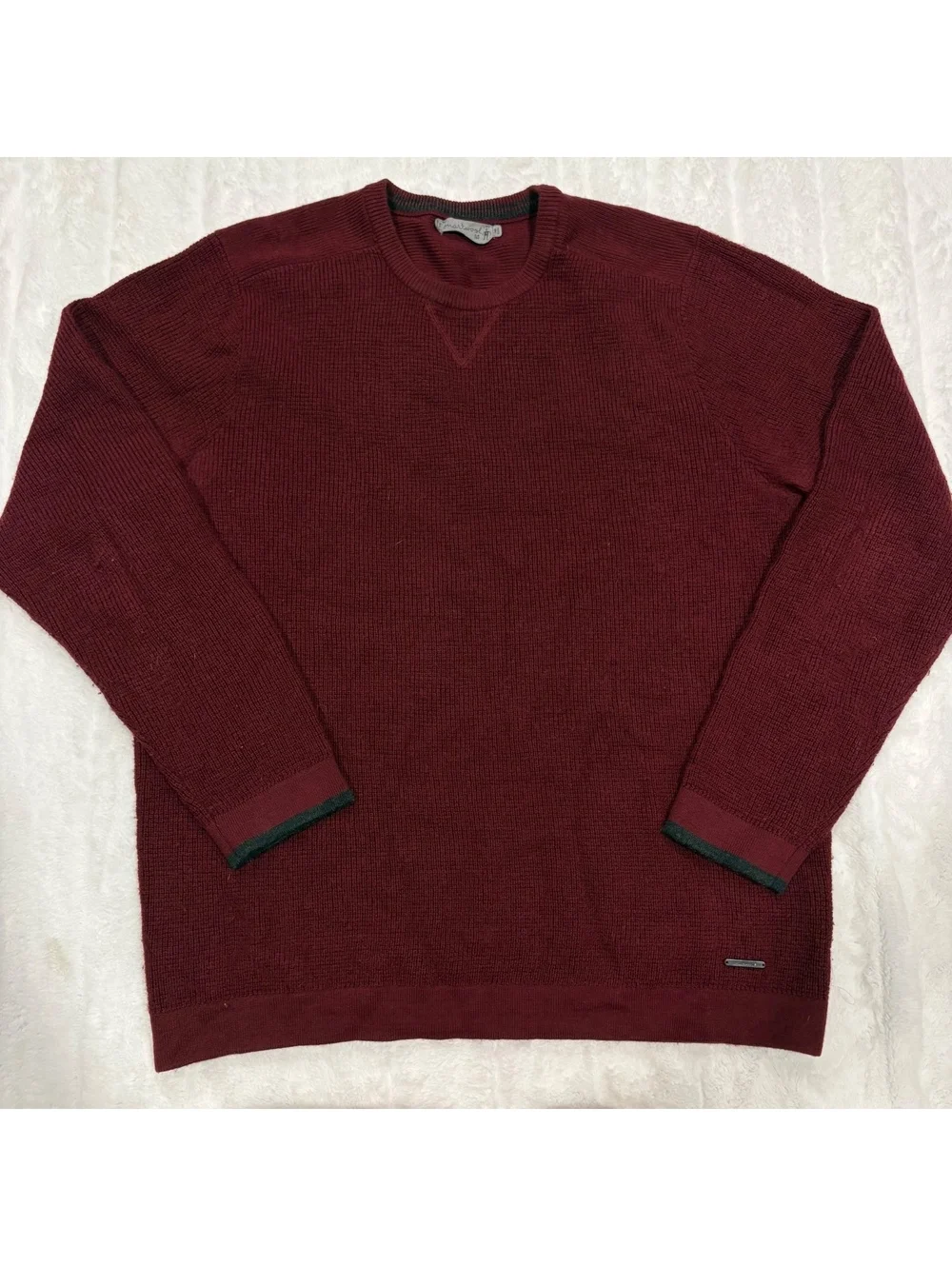 Smartwool Maroon Wool Sweater Men's Medium Warm Cozy Merino Knitwear